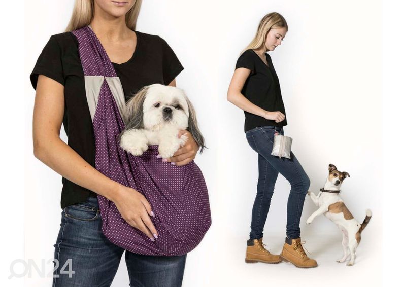 Koera kandekott taskusse kokkuvolditav suurendatud