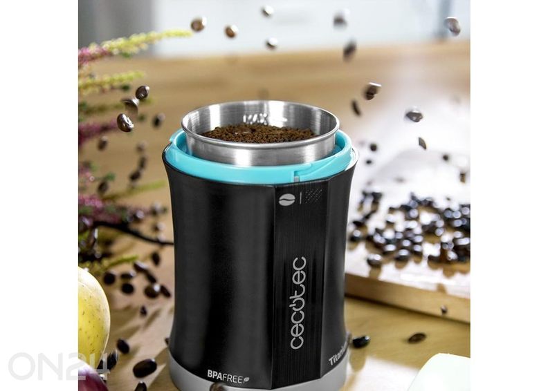 Kohvi- ja maitseainete veski TitanMill 200, must suurendatud