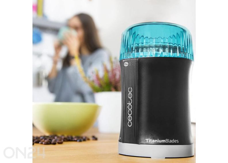 Kohvi- ja maitseainete veski TitanMill 200, must suurendatud