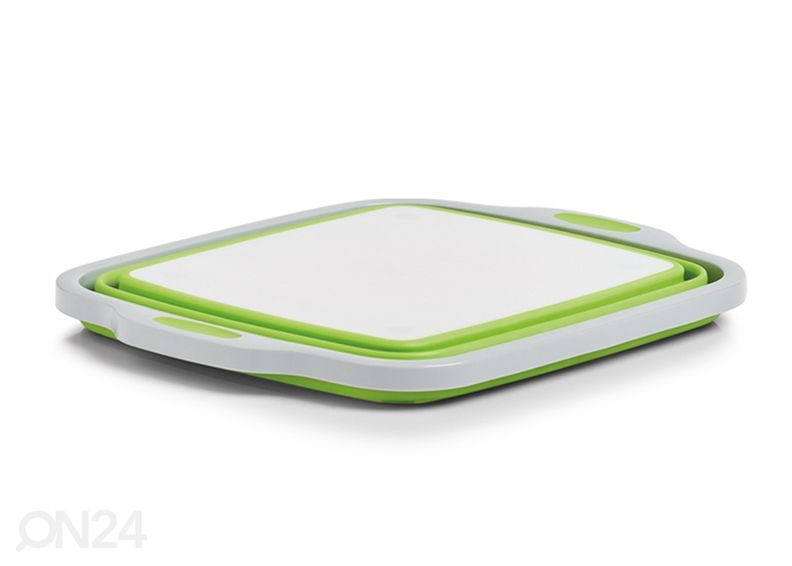 Kokkupandav 2in1 toidukarp/lõikelaud suurendatud