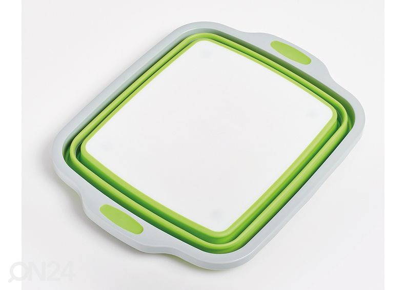 Kokkupandav 2in1 toidukarp/lõikelaud suurendatud