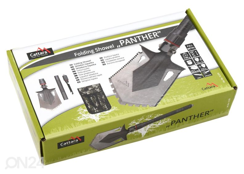 Kokkupandav labidas multifunktsionaalne PANTHER 47 cm suurendatud