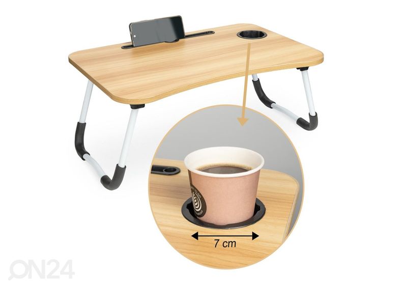 Kokkupandav laud sülearvutile suurendatud