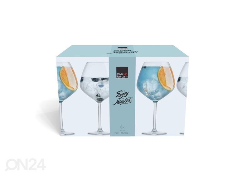 Kokteiliklaas Enjoy the Moment Gin Tonic 75 cl, 6 tk suurendatud