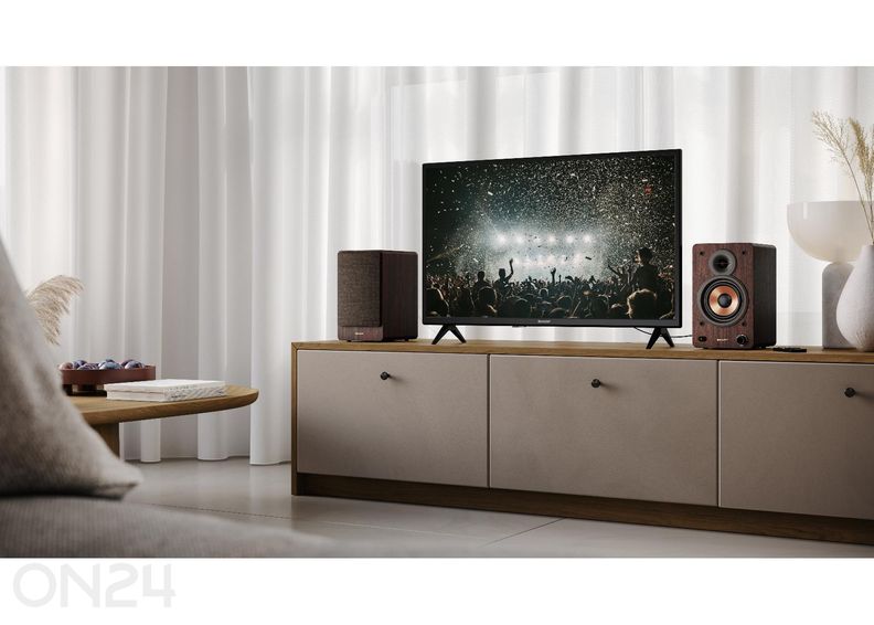 Kõlarid Sharp, 60W RMS, Bluetooth, pruun suurendatud