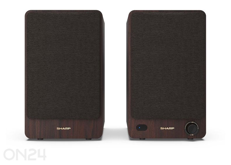 Kõlarid Sharp, 60W RMS, Bluetooth, pruun suurendatud