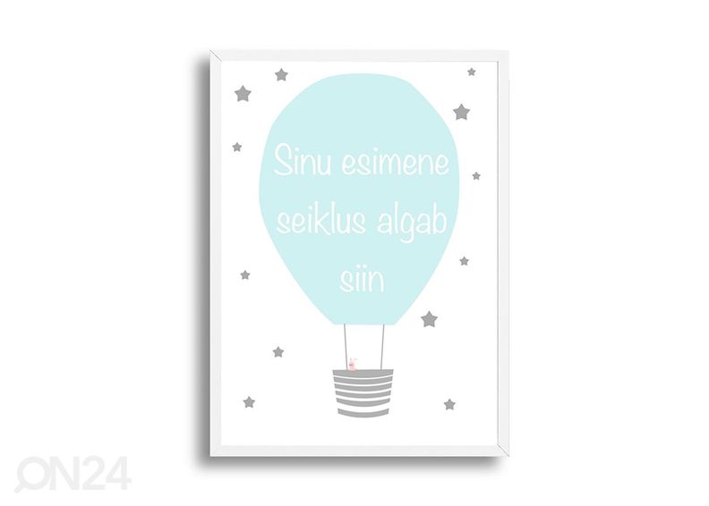 Kolmeosaline seinapilt Seiklus algab siin suurendatud