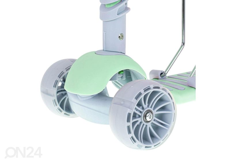 Kolmerattaline tõukeratas koos istme ja LED tuledega suurendatud