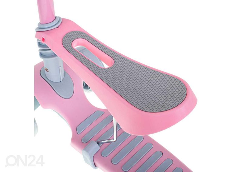 Kolmerattaline tõukeratas koos istme ja LED tuledega suurendatud