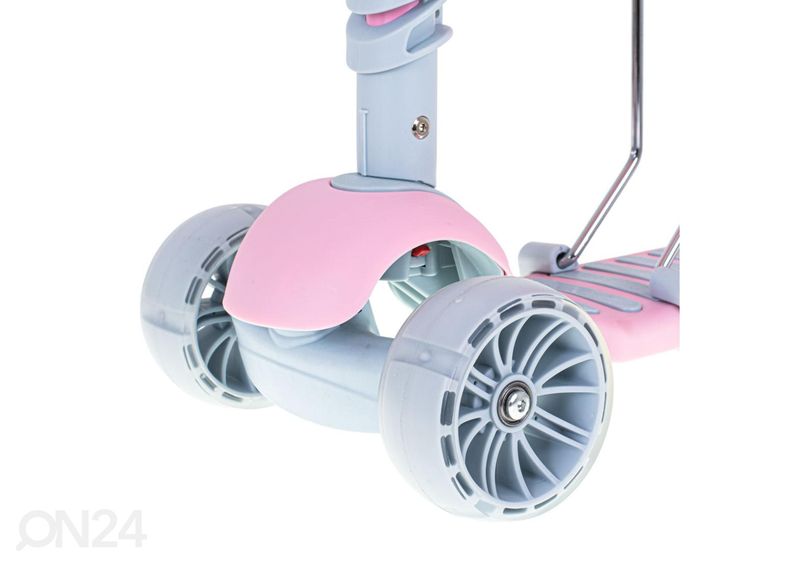 Kolmerattaline tõukeratas koos istme ja LED tuledega suurendatud