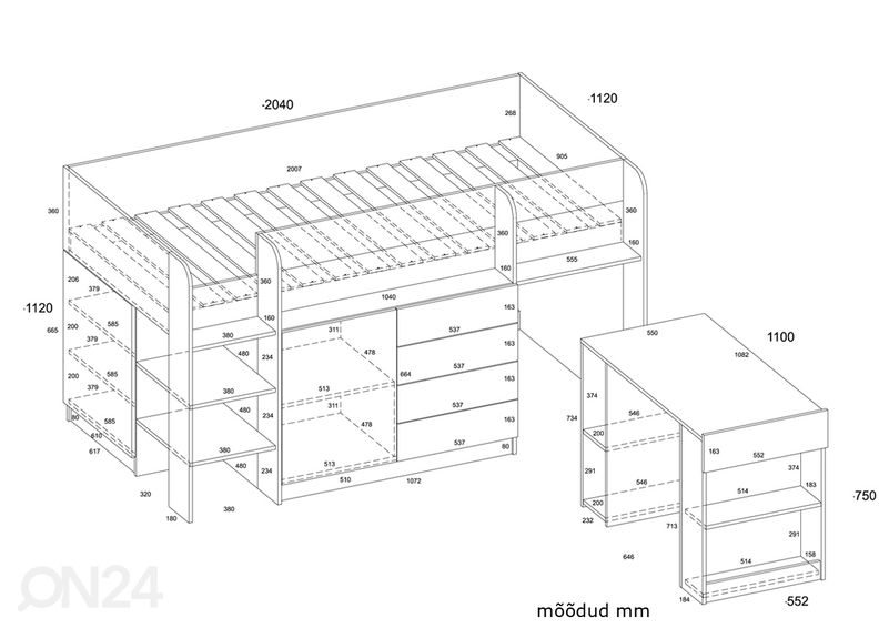 Kompaktvoodi Baltimore suurendatud