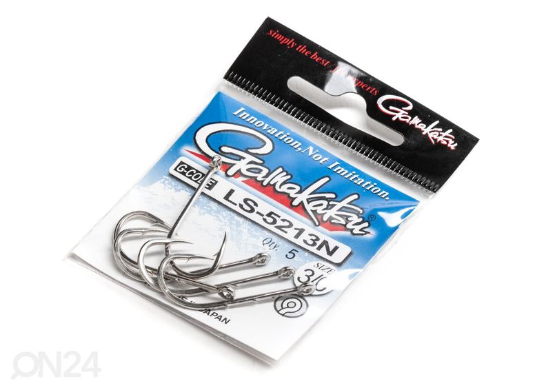 Konks Gamakatsu 5213N s3/0 5 tk suurendatud