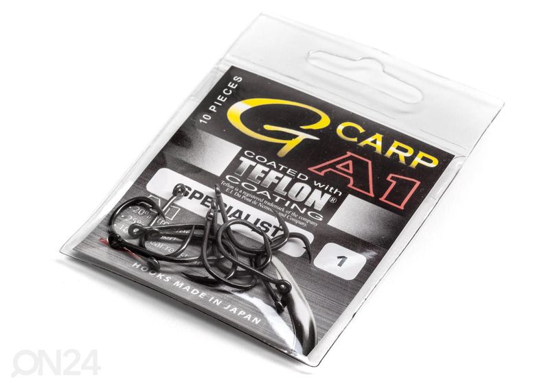 Konks Gamakatsu A1 G-Carp Specialist Teflon s2 10 tk suurendatud