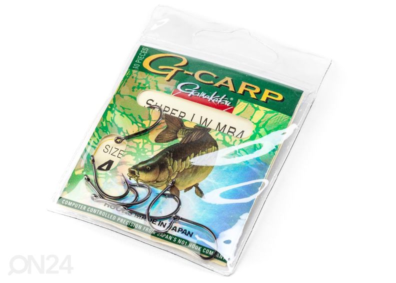 Konks Gamakatsu G-Carp Super Lw.Mb4 s4 10tk suurendatud