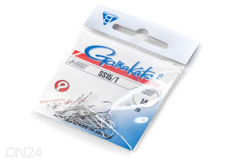 Konks Gamakatsu Ss15/T s10 20tk suurendatud