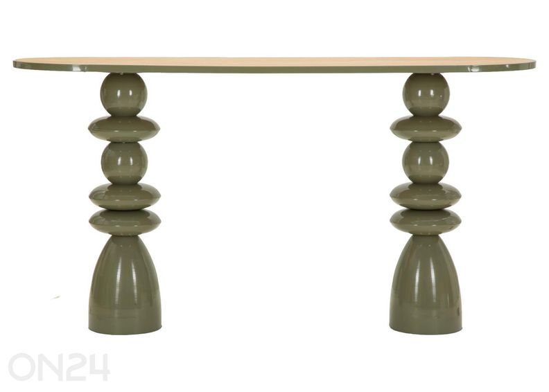 Konsoollaud, 150x45x77.5 cm, roheline suurendatud