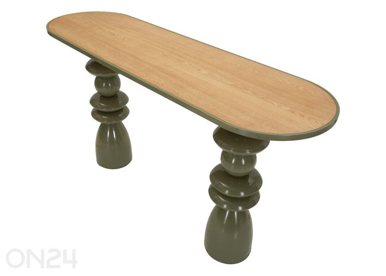 Konsoollaud, 150x45x77.5 cm, roheline suurendatud