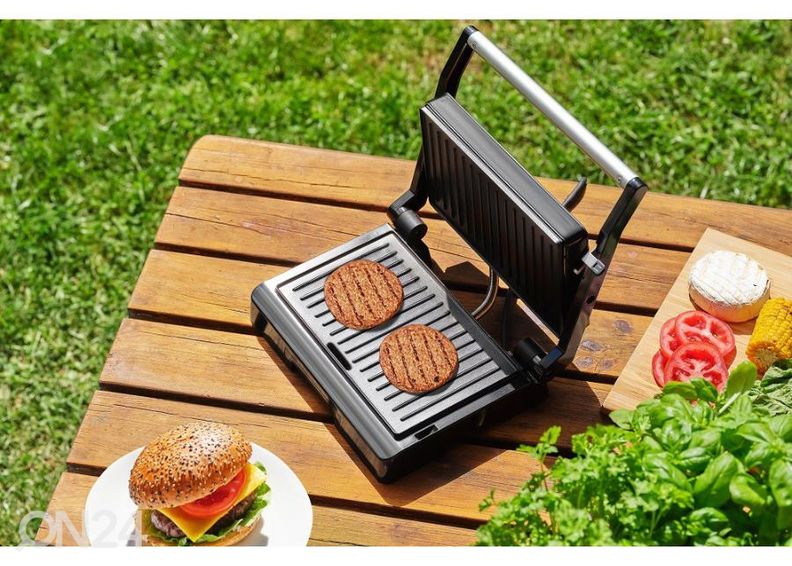 Kontaktgrill Sencor SBG2070SS, must suurendatud