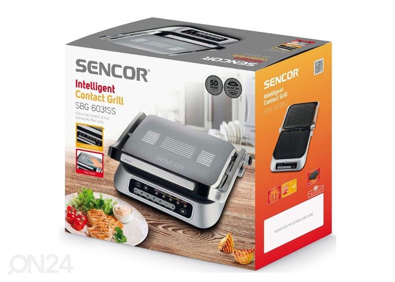 Kontaktgrill Sencor SBG6031SS suurendatud