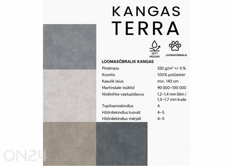 Kontinentaalvoodi Aura 120x200 cm suurendatud