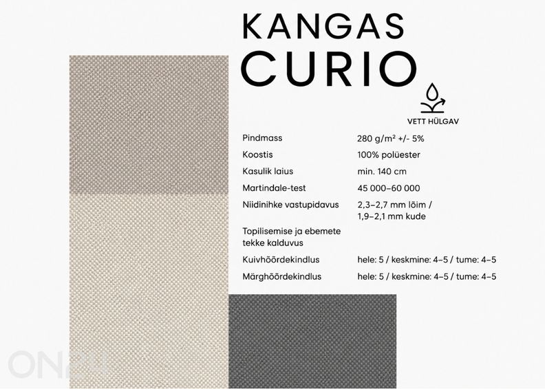 Kontinentaalvoodi Aura 120x200 cm suurendatud