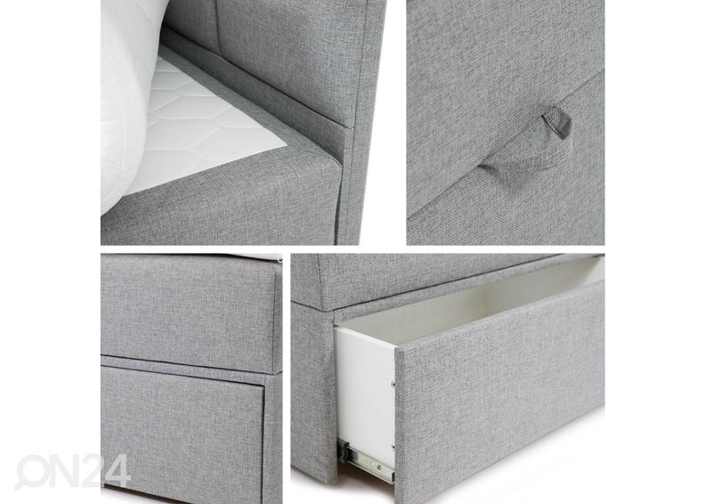 Kontinentaalvoodi Dakota 100x200 cm suurendatud