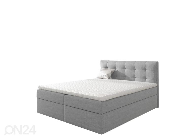 Kontinentaalvoodi hall kangas 140x200 cm suurendatud