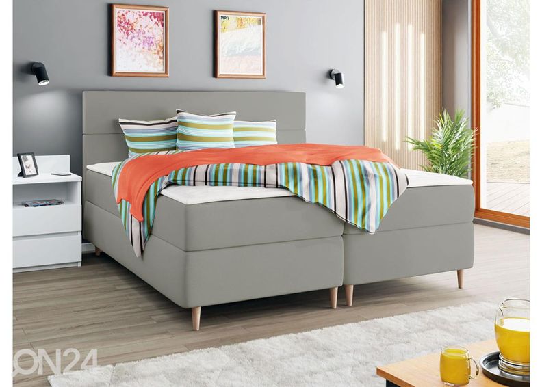 Kontinentaalvoodi pesukastiga Indiana 160x200 cm suurendatud