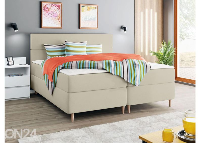 Kontinentaalvoodi pesukastiga Indiana 160x200 cm suurendatud