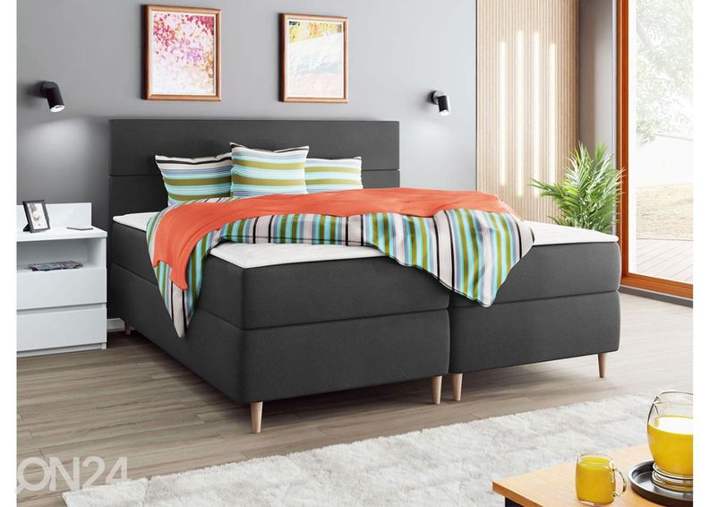 Kontinentaalvoodi pesukastiga Indiana 180x200 cm suurendatud