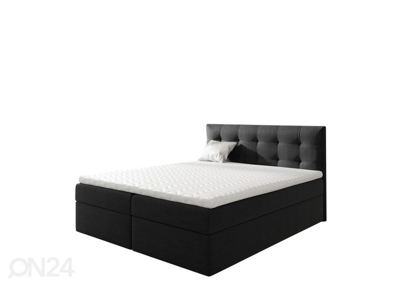 Kontinentaalvoodi tumehall kangas 180x200 cm suurendatud