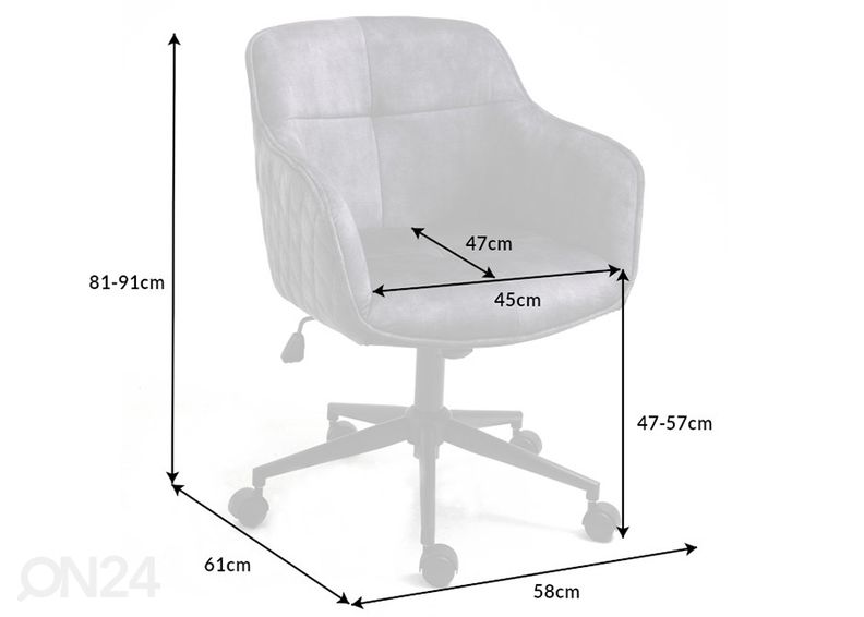 Kontoritool Euphoria suurendatud