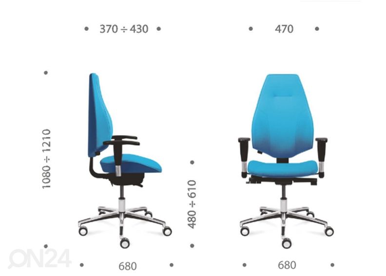 Kontoritool Gabri Executive suurendatud