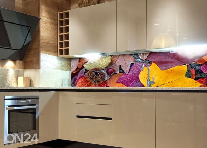 Köögi tagasein Autumn Leaves 180x60 cm suurendatud