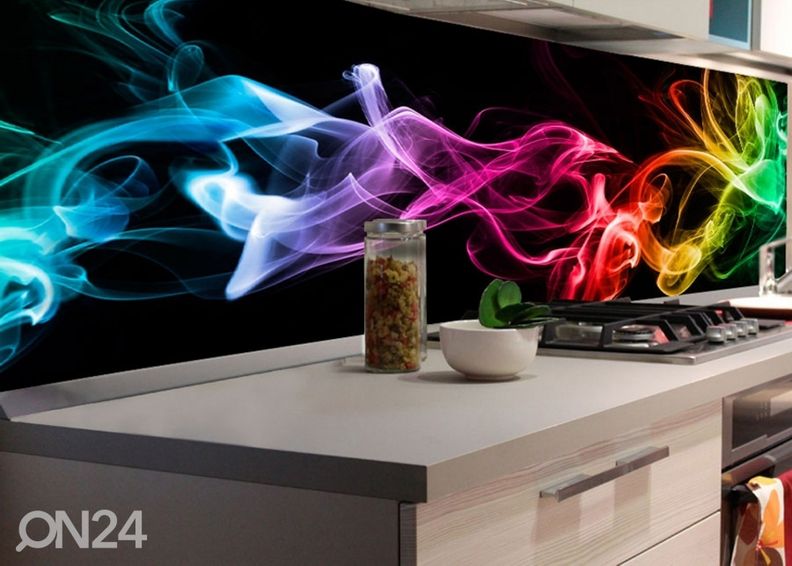 Köögi tagasein Black Smoke 350x60 cm suurendatud