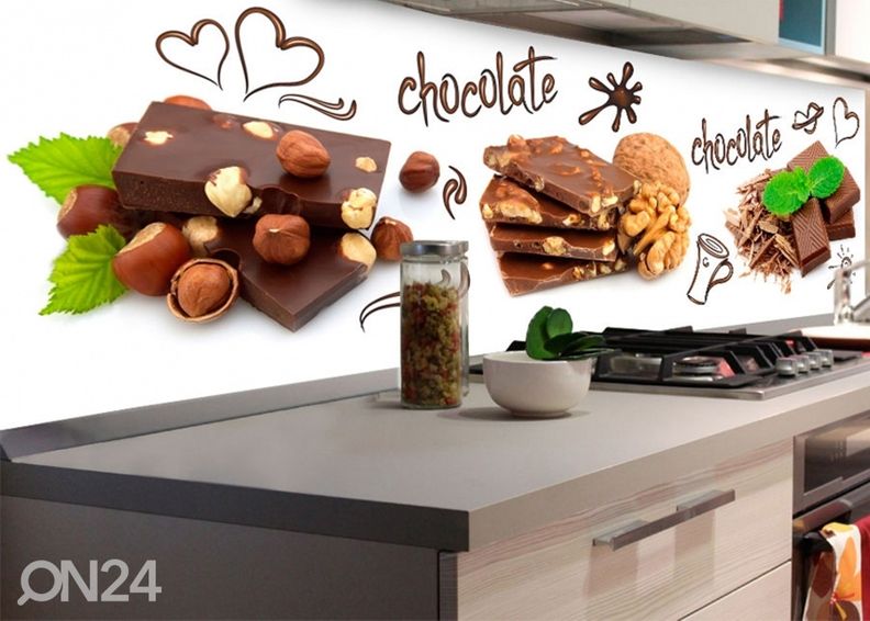 Köögi tagasein Chocolate 180x60 cm suurendatud