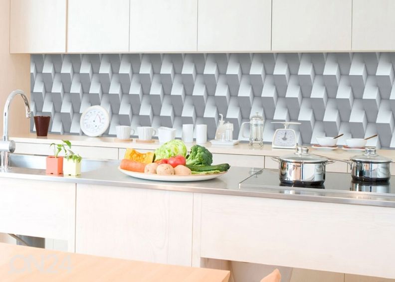 Köögi tagasein Cube Wall 180x60 cm suurendatud