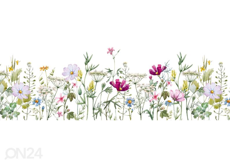 Köögi tagasein Floral pattern 350x60 cm suurendatud
