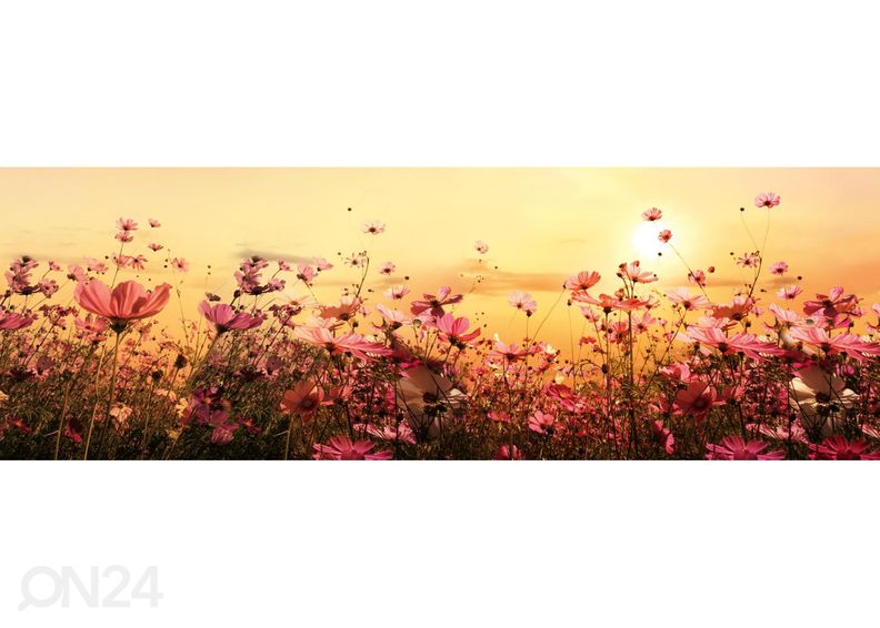 Köögi tagasein Flower field 180x60 cm suurendatud