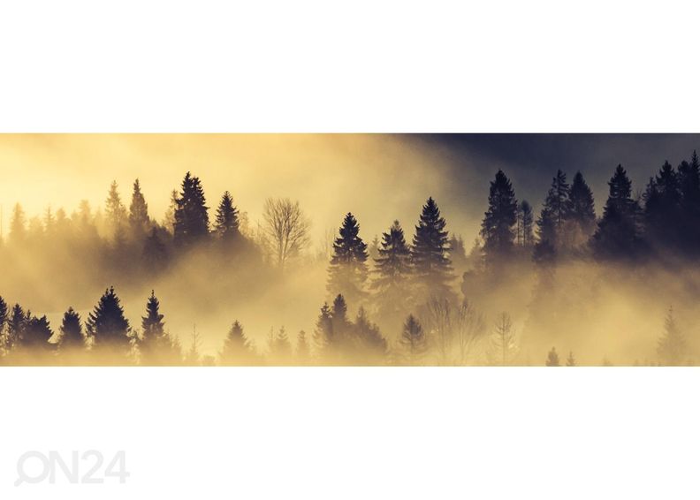 Köögi tagasein Forest landscape in morning 260x60 cm suurendatud