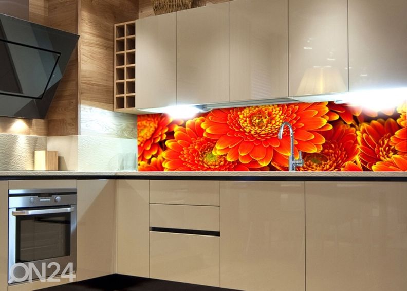 Köögi tagasein Gerbera 180x60 cm suurendatud