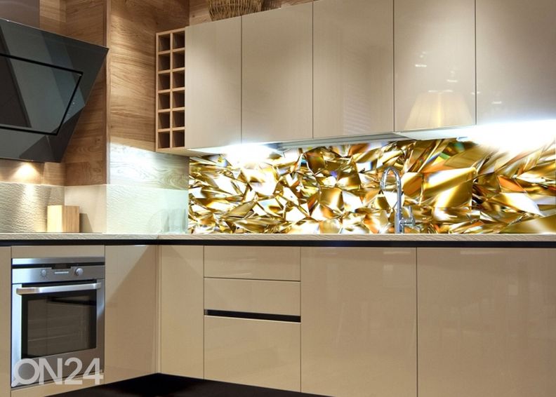 Köögi tagasein Golden Crystal 350x60 cm suurendatud