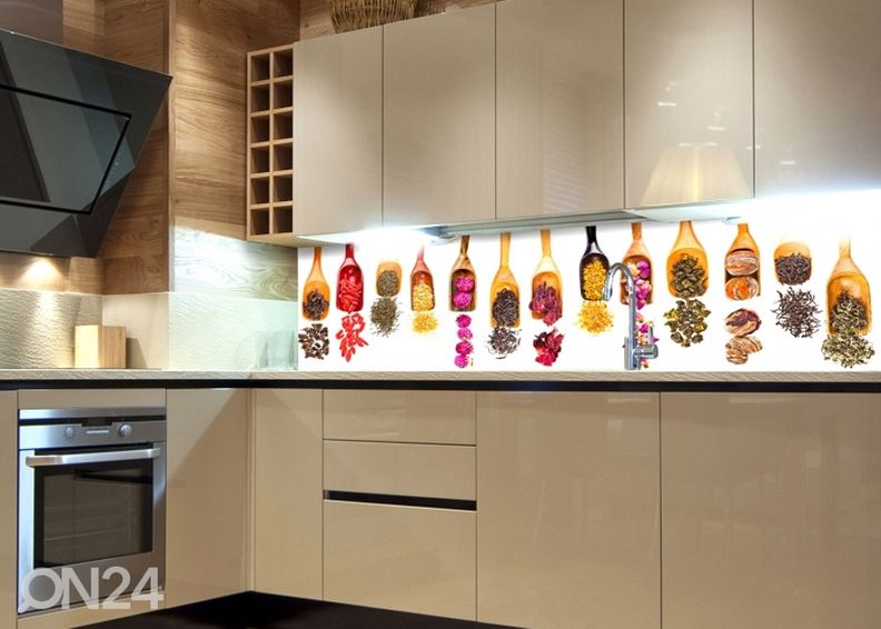 Köögi tagasein Herbal scoops 180x60 cm suurendatud