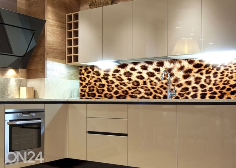 Köögi tagasein Leopard skin 180x60 cm suurendatud