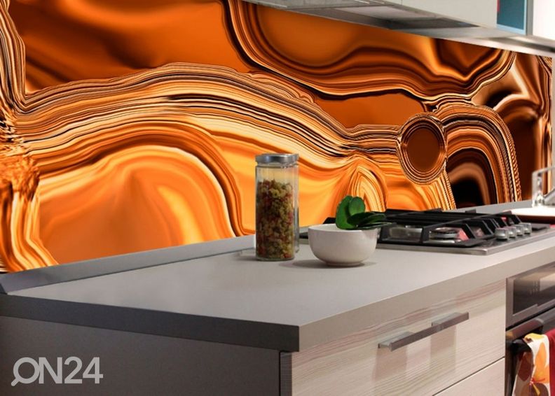 Köögi tagasein Liquid chrome bronze 260x60 cm suurendatud