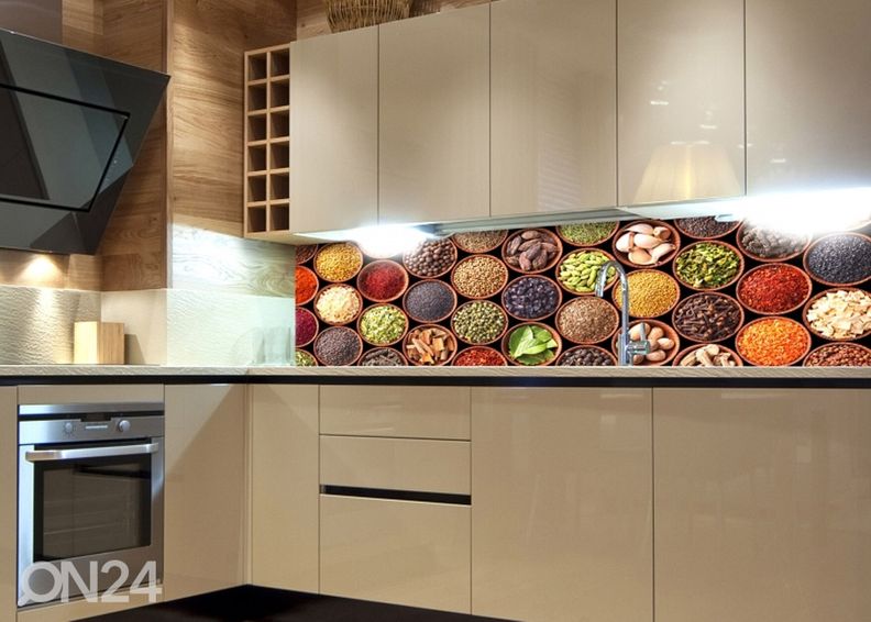 Köögi tagasein Spice bowls 180x60 cm suurendatud