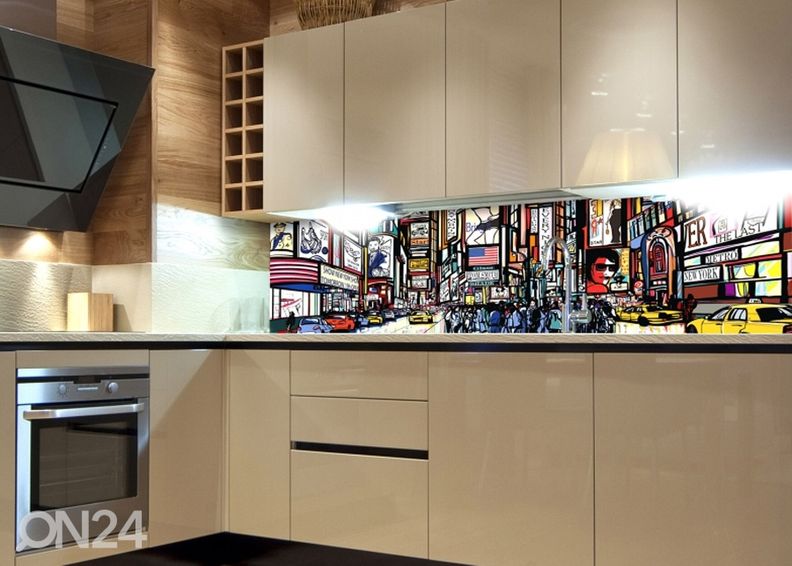 Köögi tagasein Times Square 180x60 cm suurendatud