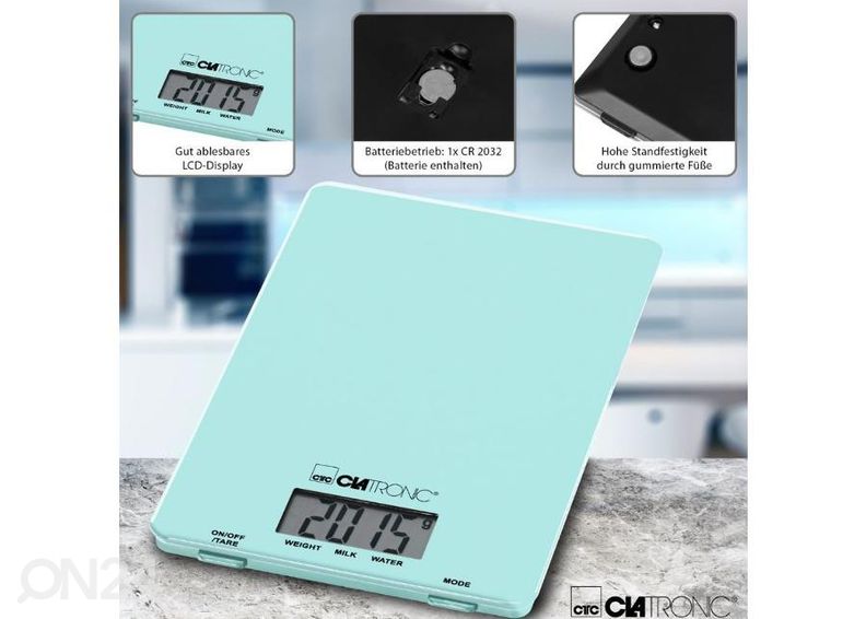 Köögikaal Clatronic KW3626MG, mündiroheline suurendatud