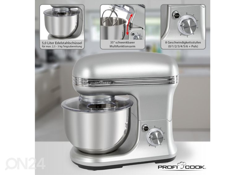 Köögikombain ProfiCook PCKM1222W suurendatud