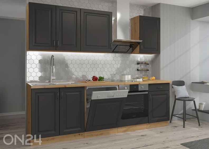 Köögimööbel Retro V 249,6 cm + LED suurendatud